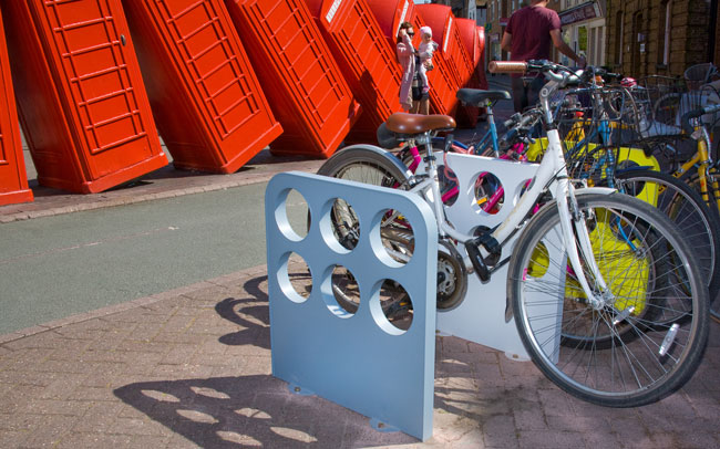 Streetscape, Bike Stands, Old London Road, Kingston