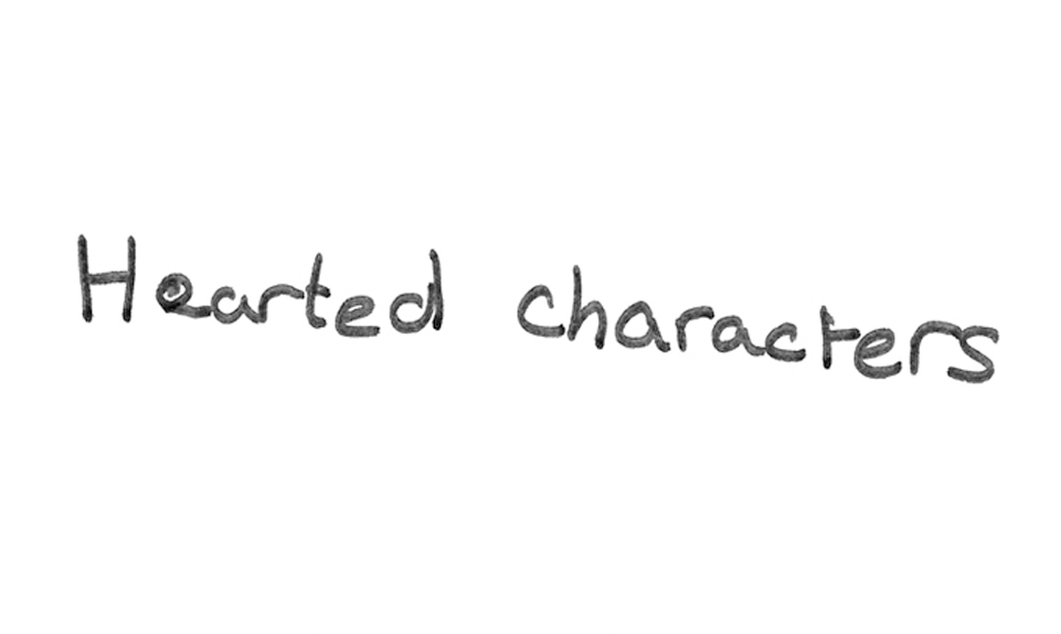 Hearted characters