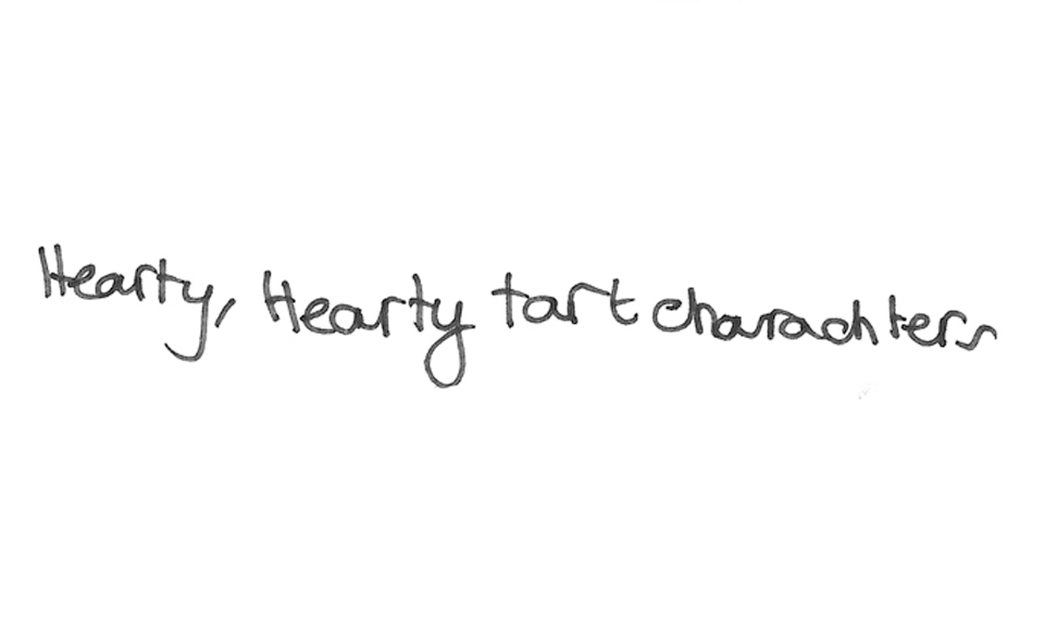 Hearted characters