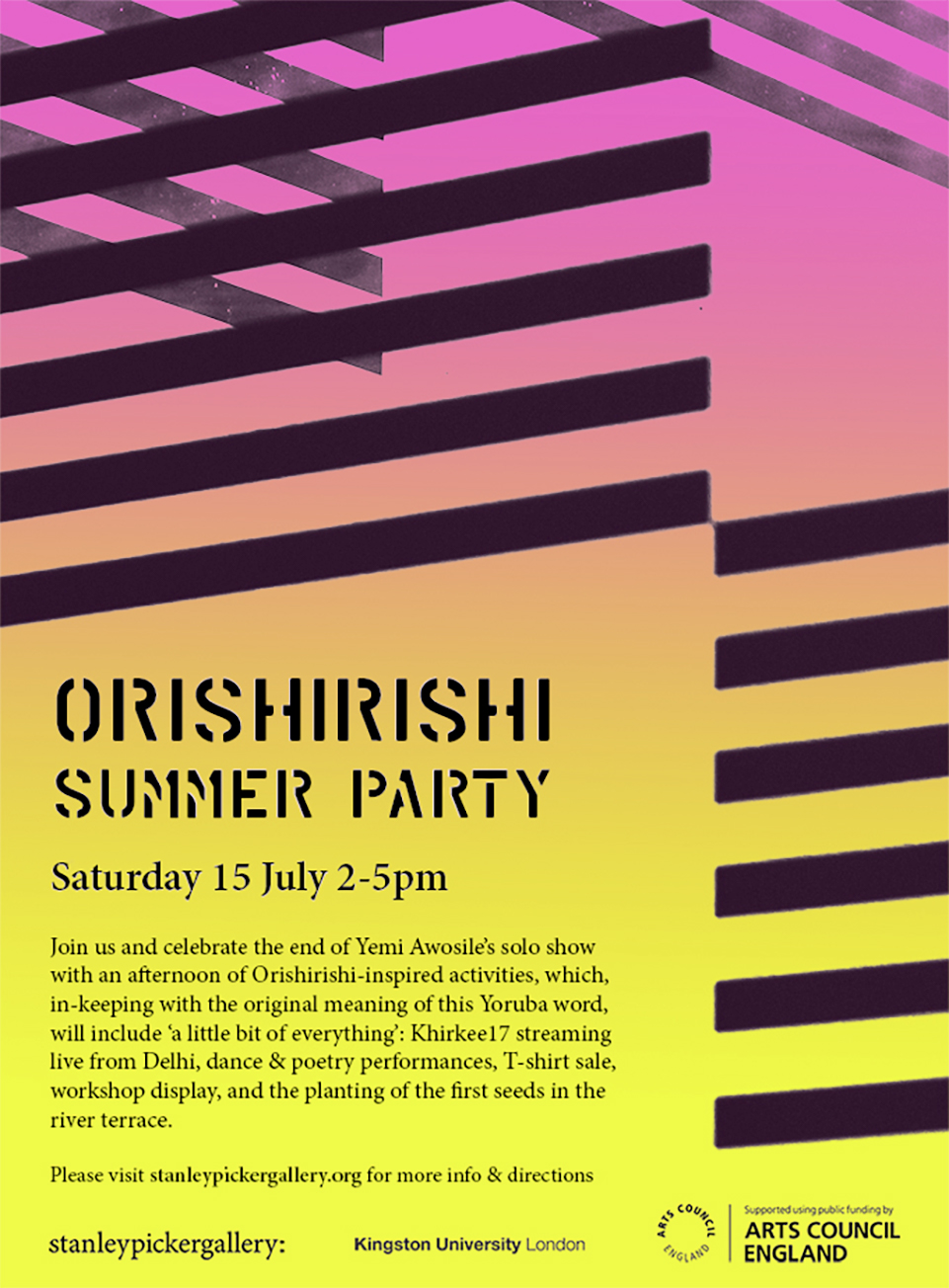 Orishirishi Summer Party flyer