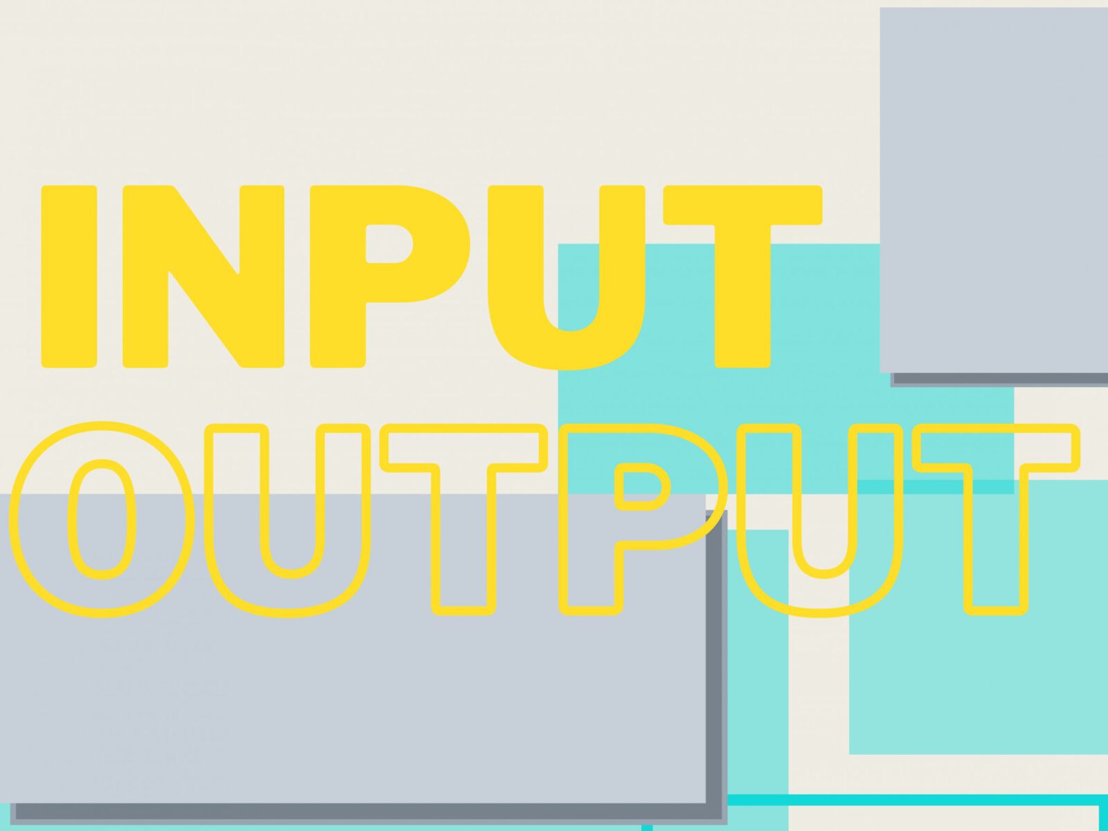 Lobby: INPUT OUTPUT Publication as Exhibition